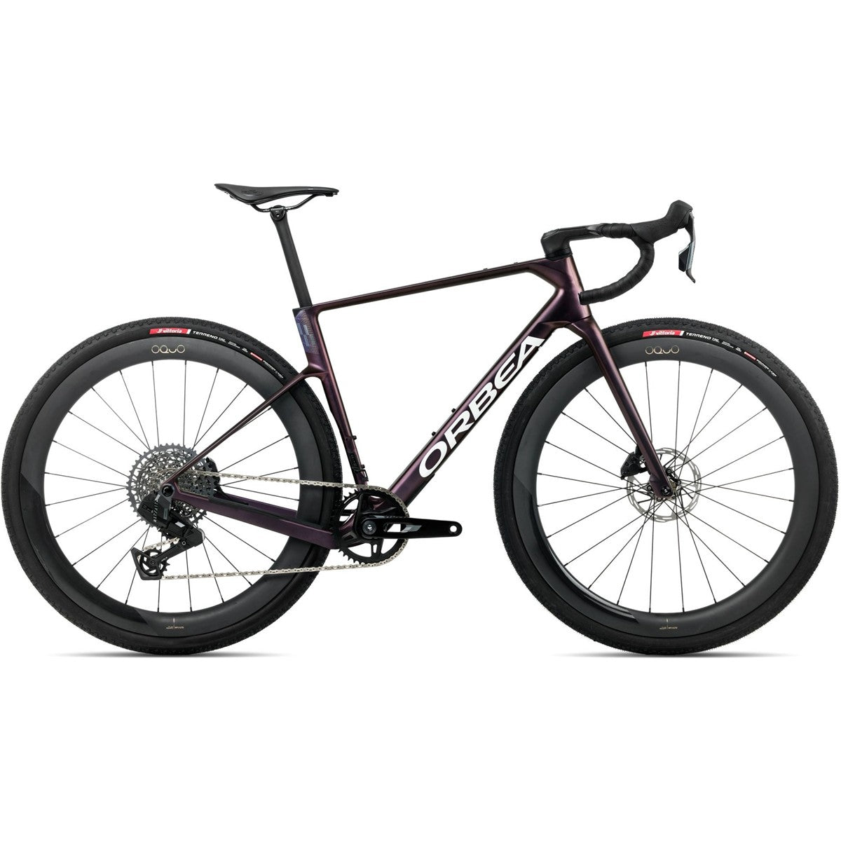 Gravelcykel Orbea Terra Race M31eLTD 1X Rival AXS Sunset Carbon View