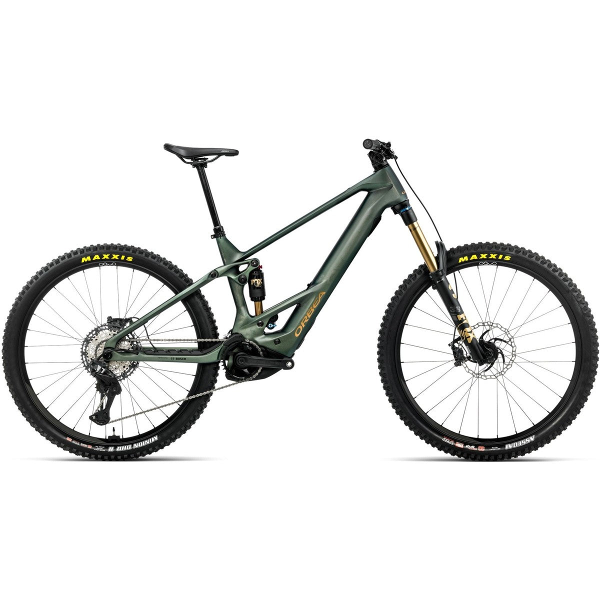 El MTB Orbea Wild M-Team 750Wh XT Di2 Seaweed Carbon View Matt