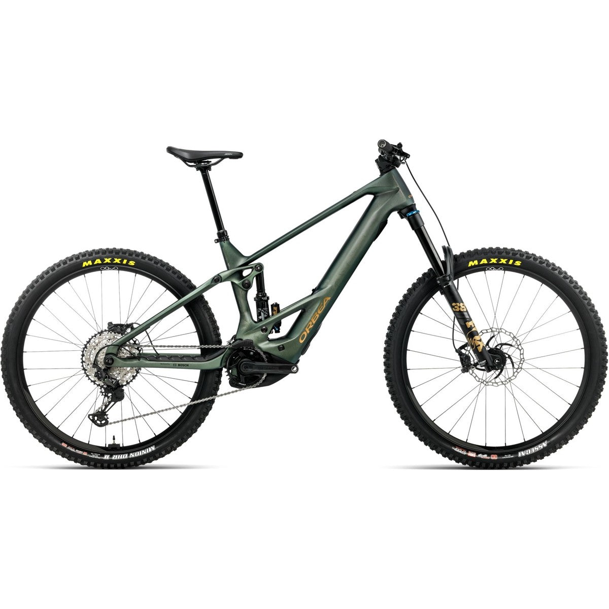 El MTB Orbea Wild M10 Mullet 750Wh Seaweed Carbon View Matt