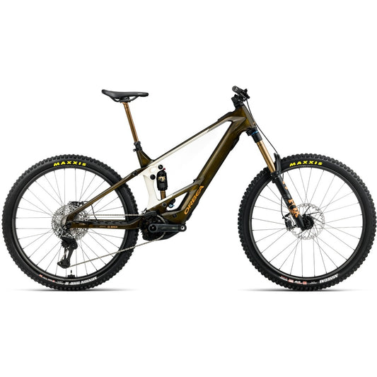 El MTB Orbea Wild M-LTD Mullet 600Wh XTR Di2 Caramel Carbon View/Cream White