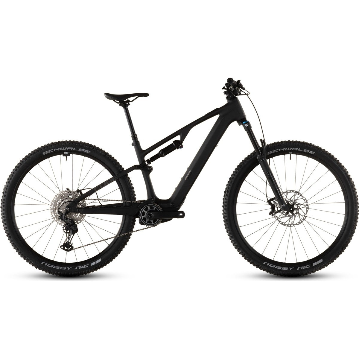 El MTB Cube AMS Hybrid ONE44 C:62 Pro 400X Blackline