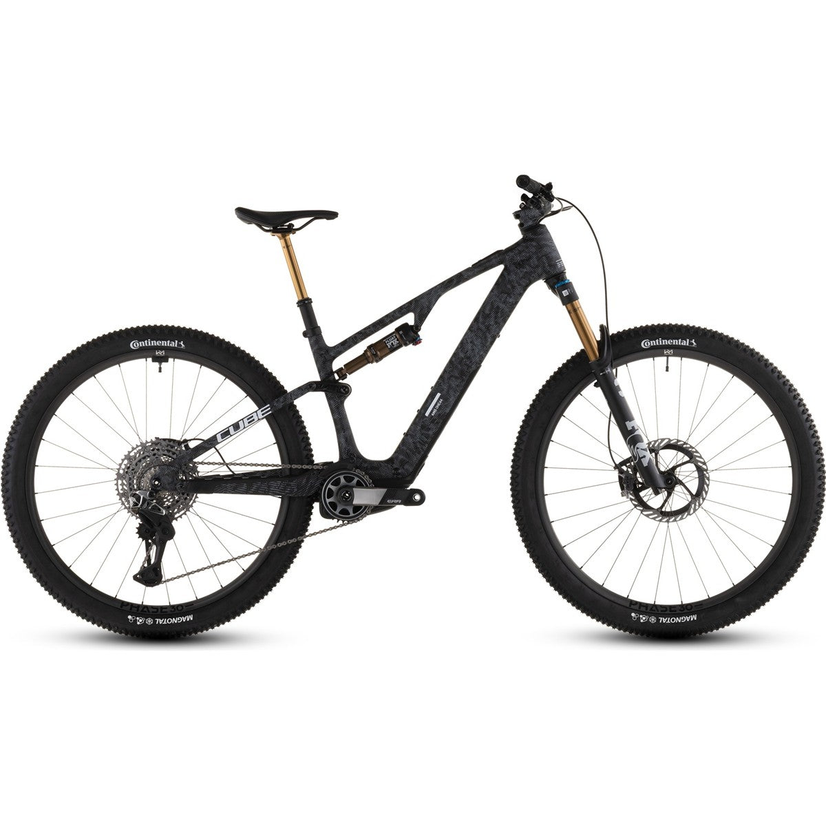 El MTB Cube AMS Hybrid ONE44 C:68X SLT 400X Matrixblack/White
