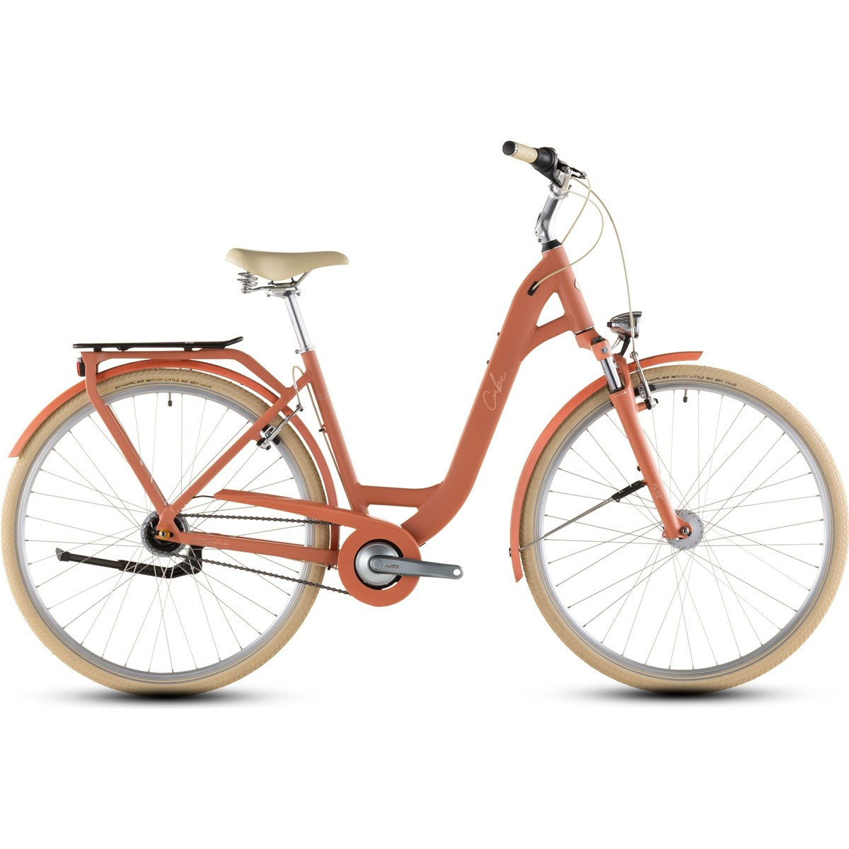 Damcykel Cube Aruba Papaya/Cream