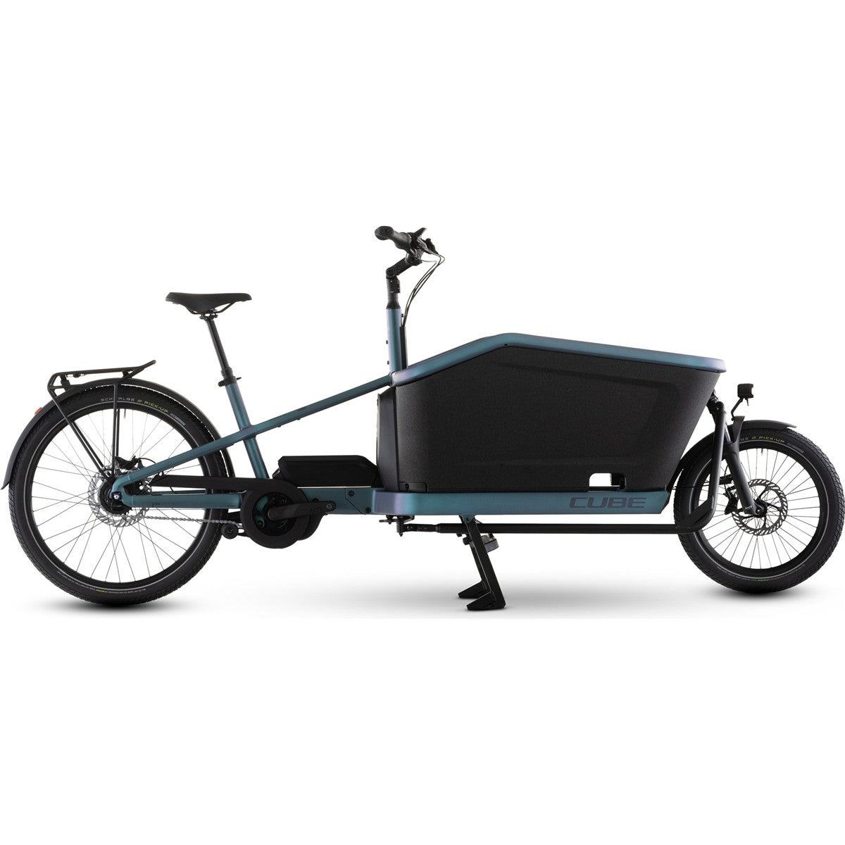 Lådcykel el Cube Cargo Hybrid Comfort Pro 800 Smaragdgrey/Reflex ONESIZE