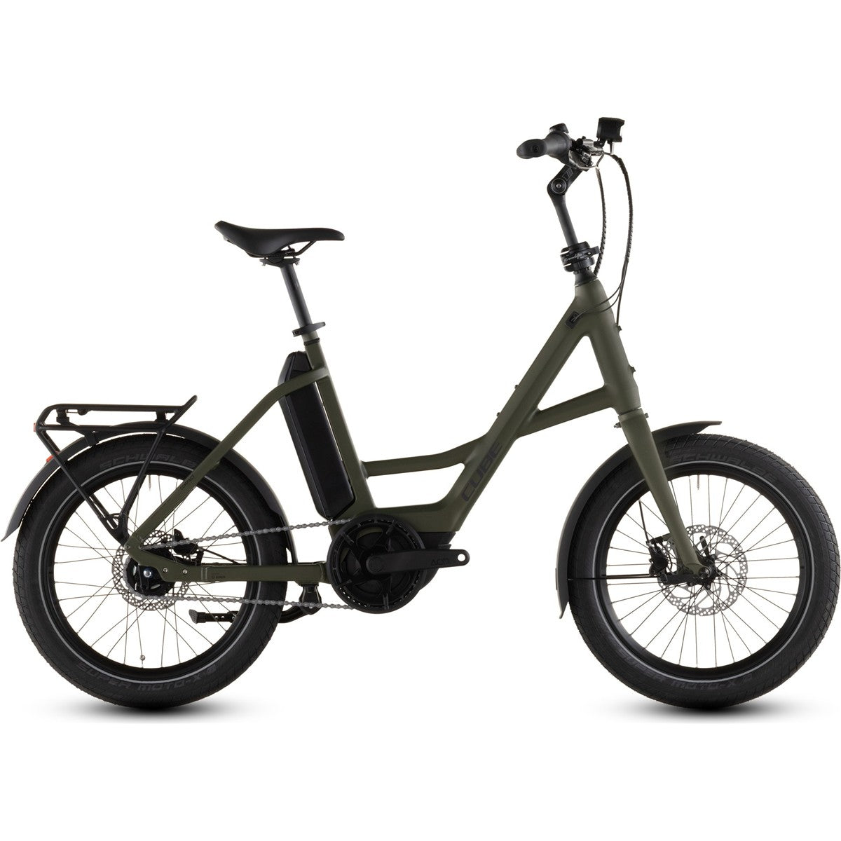 Elcykel Cube Compact Hybrid Comfort 545 Reedgreen/Reflex ONESIZE