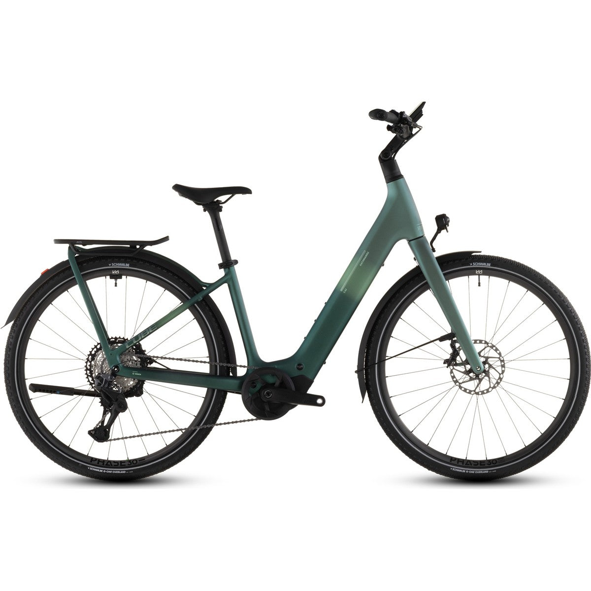 Hybridcykel el Cube Kathmandu Hybrid C:62 SLT 400X Low Seafoam/Chrome