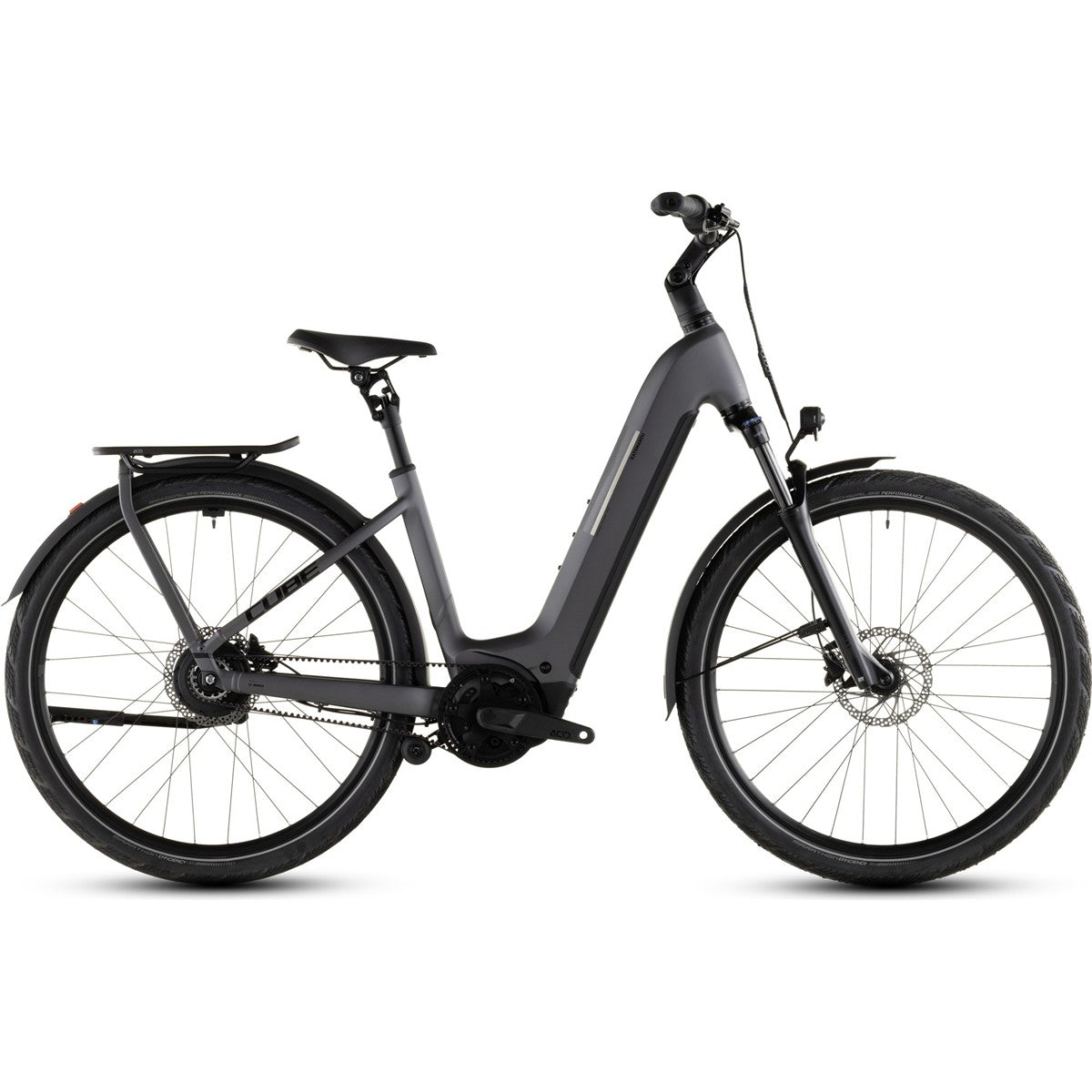 Hybridcykel el Cube Kathmandu Hybrid Comfort Pro 800 Low Slabgrey/Black