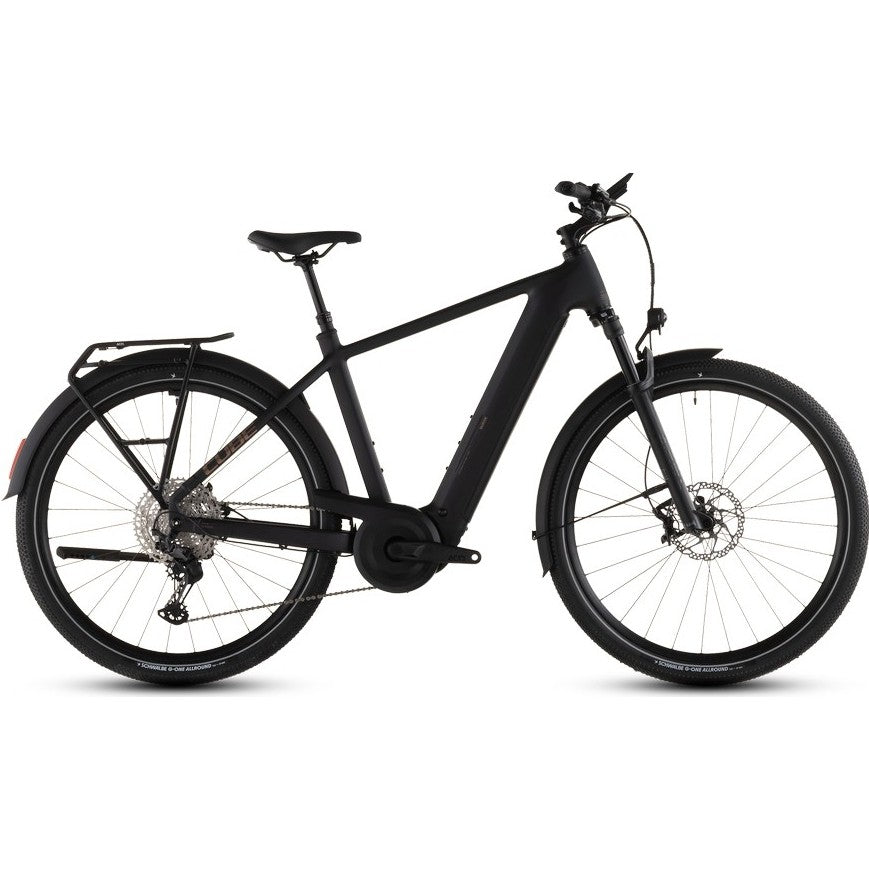 Hybridcykel el Cube Nuride Hybrid SLX 800 Black/Gold