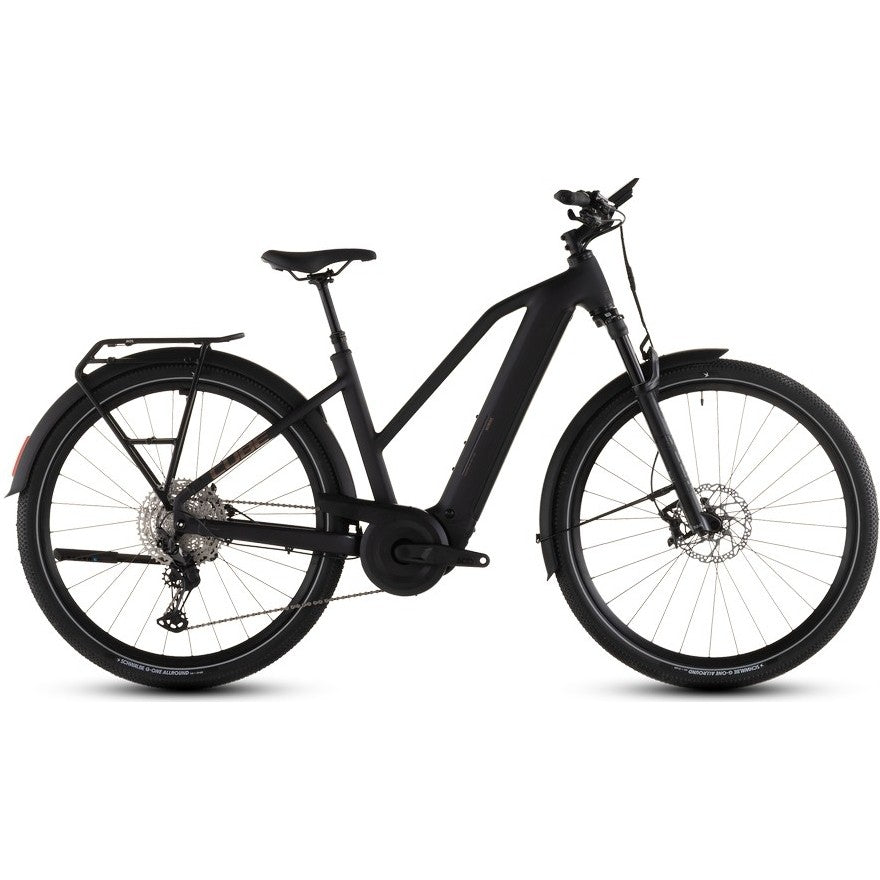 Hybridcykel el Cube Nuride Hybrid SLX 800 Mid Black/Gold