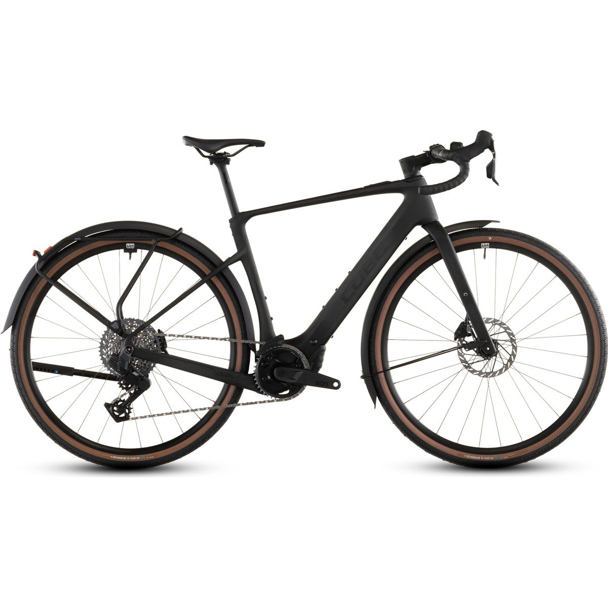 Gravel Elcykel Cube Nuroad Hybrid C:62 EXC 400X FE Blackline