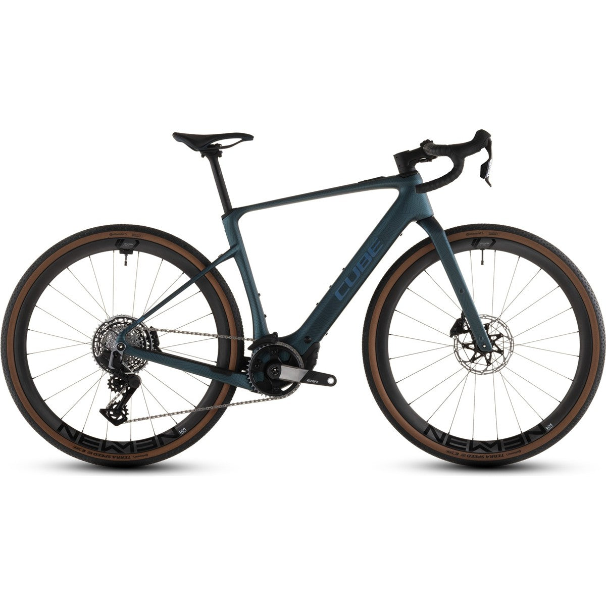 Gravel Elcykel Cube Nuroad Hybrid C:62 SLT 400X Royalgreen/Crisscross