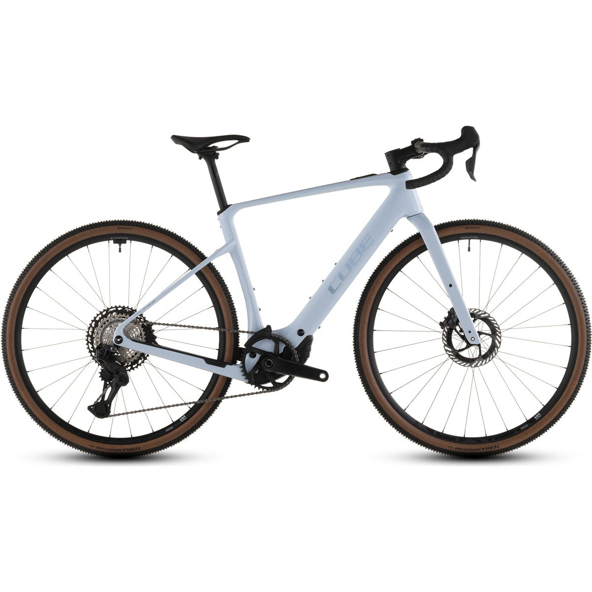 Gravel Elcykel Cube Nuroad Hybrid C:62 SLX 400X Iceblue/Prism