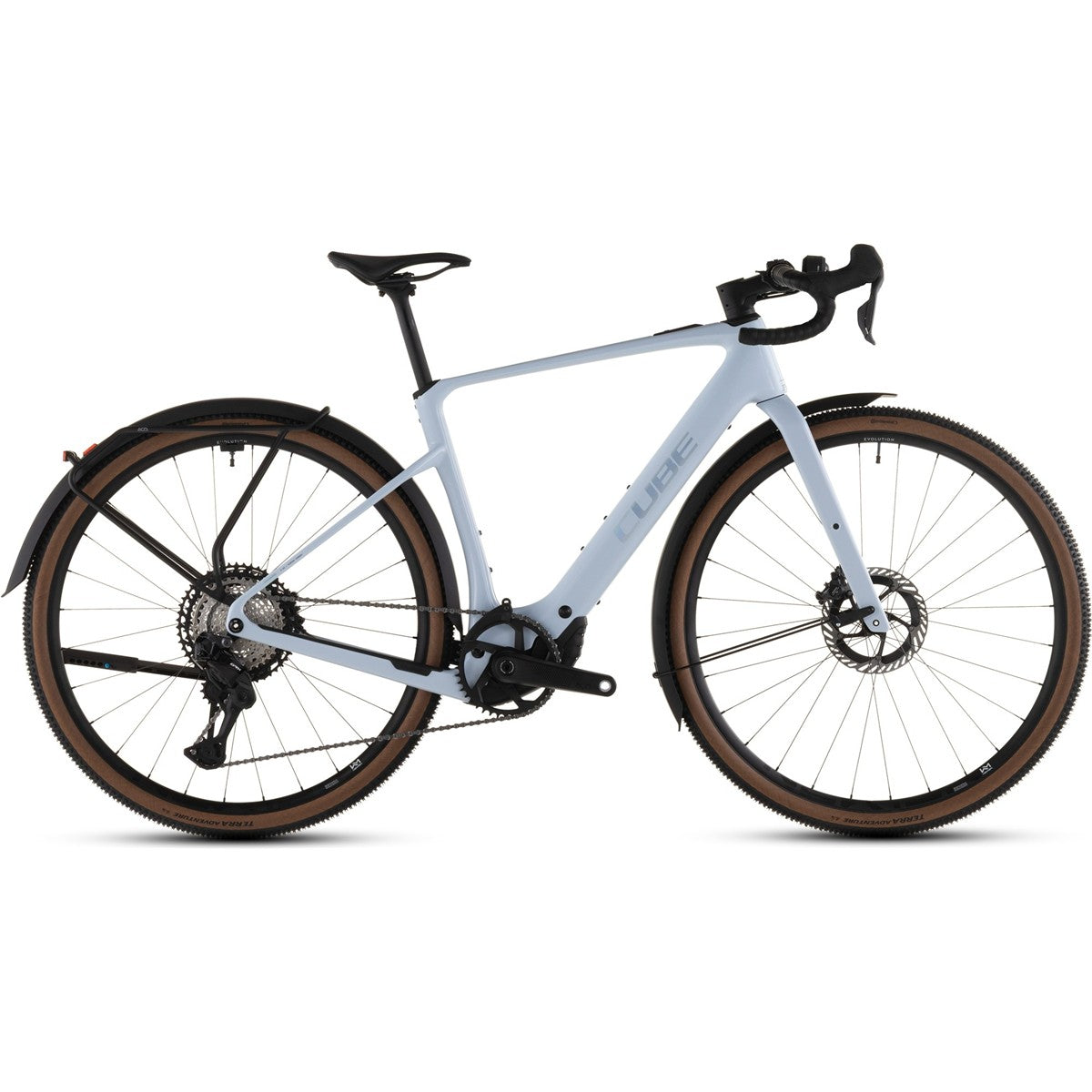 Gravel Elcykel Cube Nuroad Hybrid C:62 SLX 400X FE Iceblue/Prism
