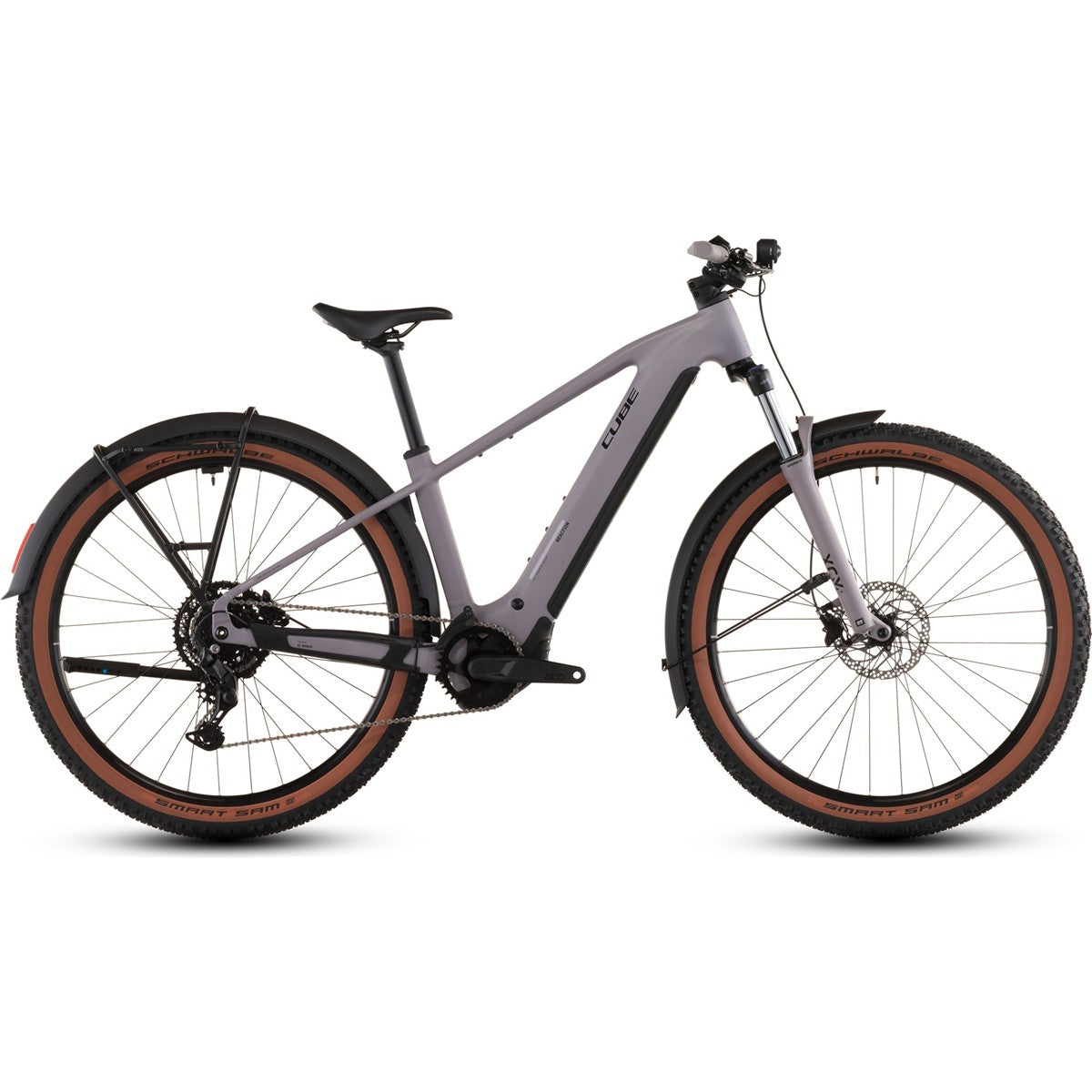 El MTB Cube Reaction Hybrid Performance 600 FE Plumgrey/Black
