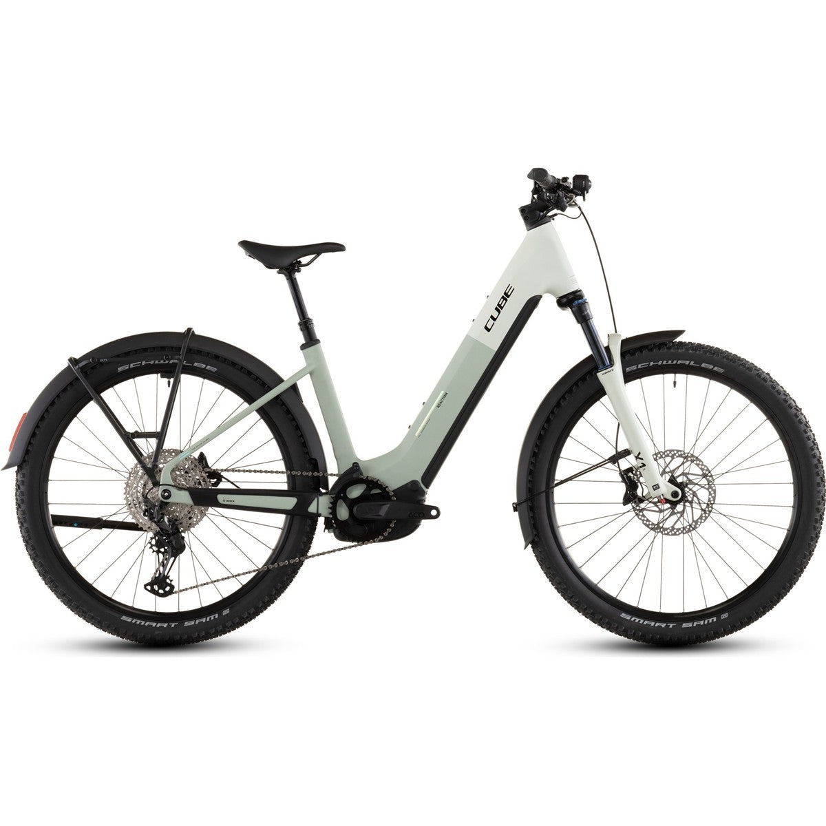 El MTB Cube Reaction Hybrid Pro 800 FE Low Desertstone/Driedherbs