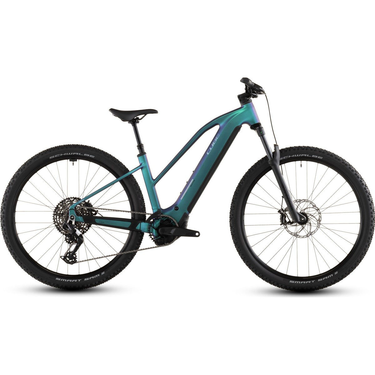 El MTB Cube Reaction Hybrid Race 800 Mid Polarlight/Prism