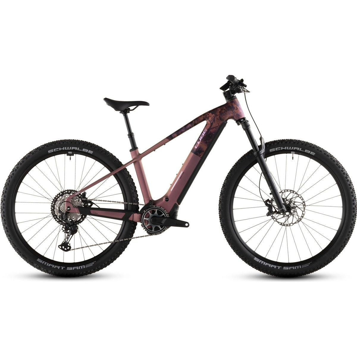 El MTB Cube Reaction Hybrid SLX 800 Shiftblush/Art