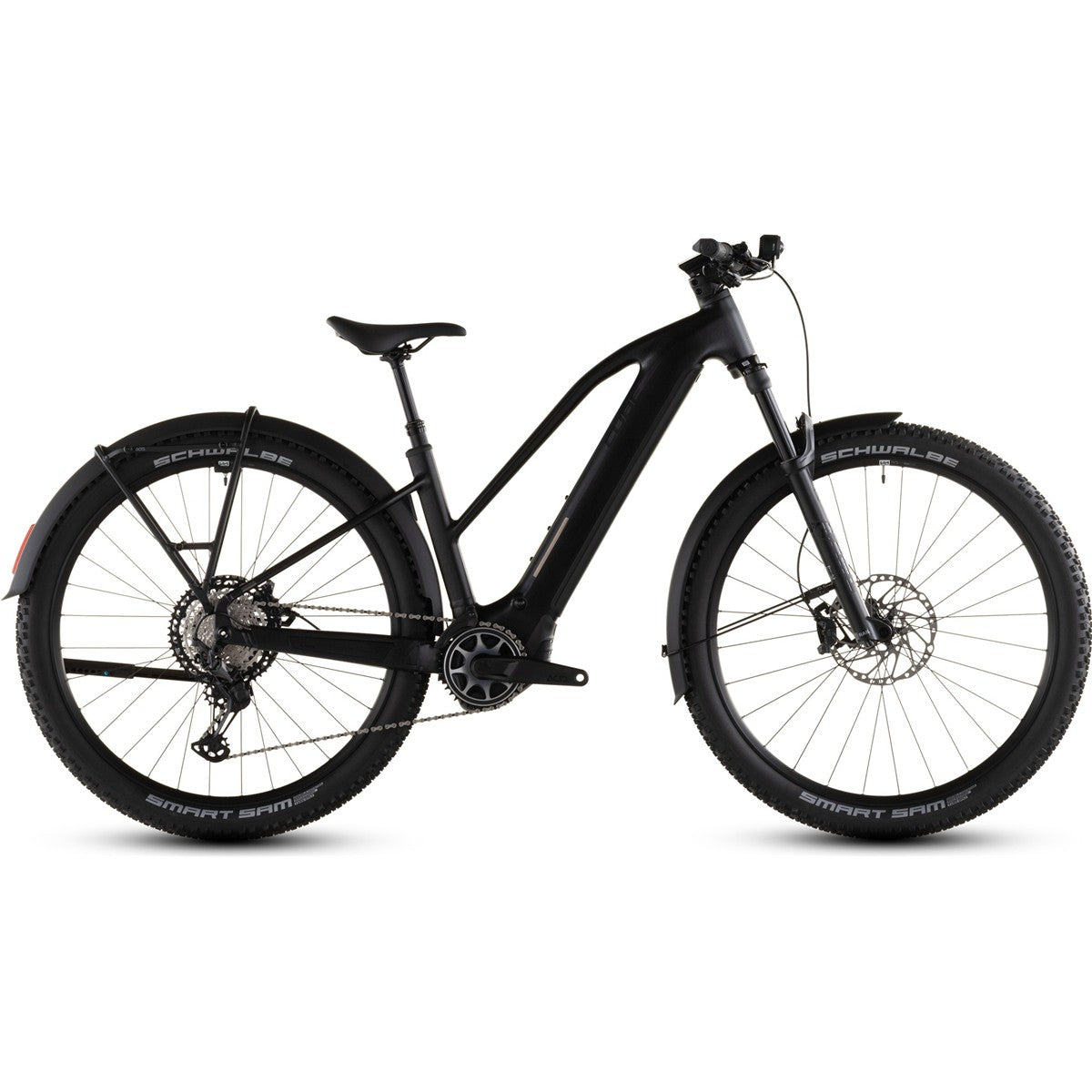 El MTB Cube Reaction Hybrid SLX 800 FE Mid Silverdust/Chrome
