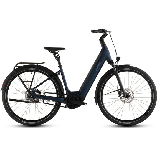 Hybridcykel el Cube Supreme Hybrid Deluxe ONE 600 Low Indigoblue/Switch