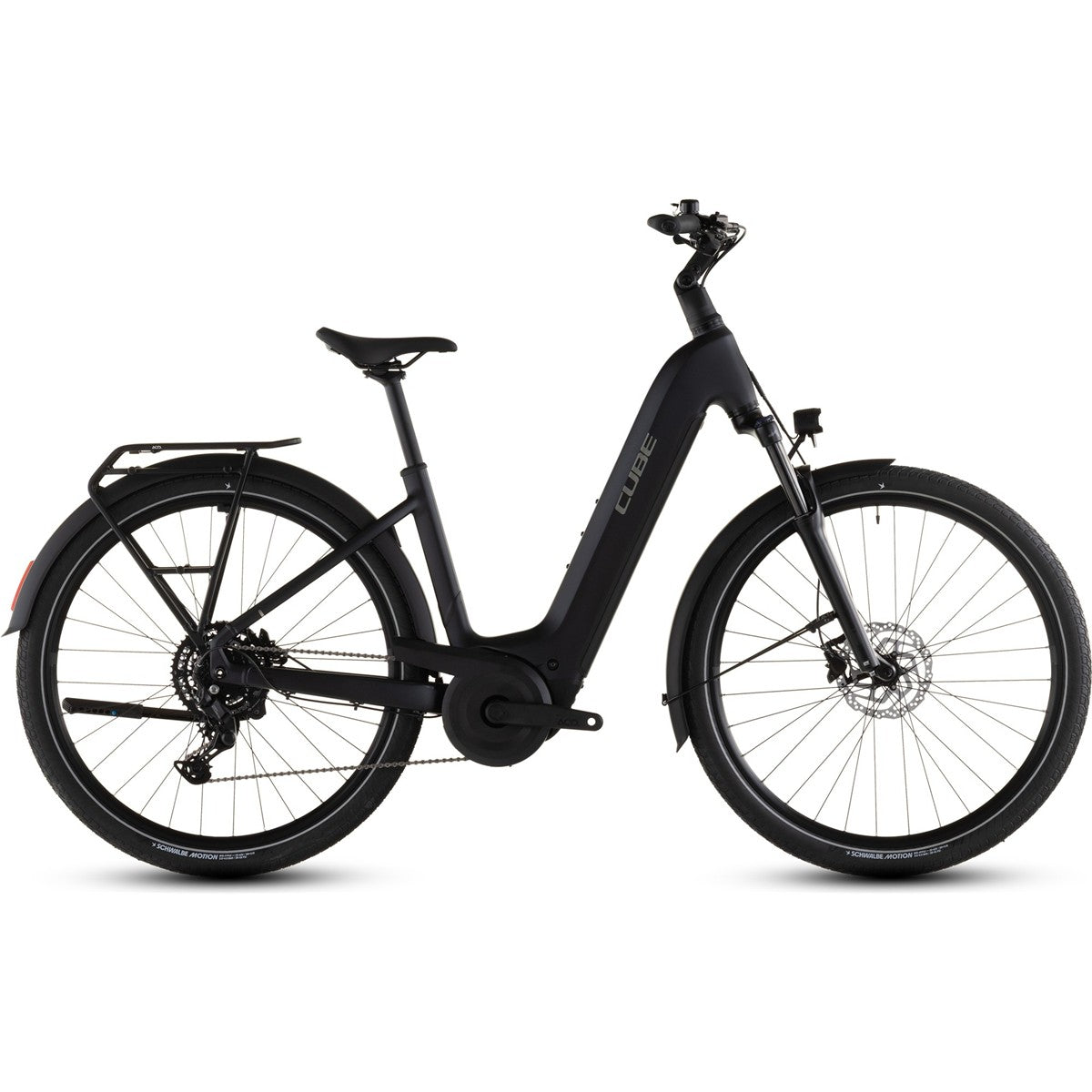 Hybridcykel el Cube Touring Hybrid ONE 600 Low Coal/Chrome