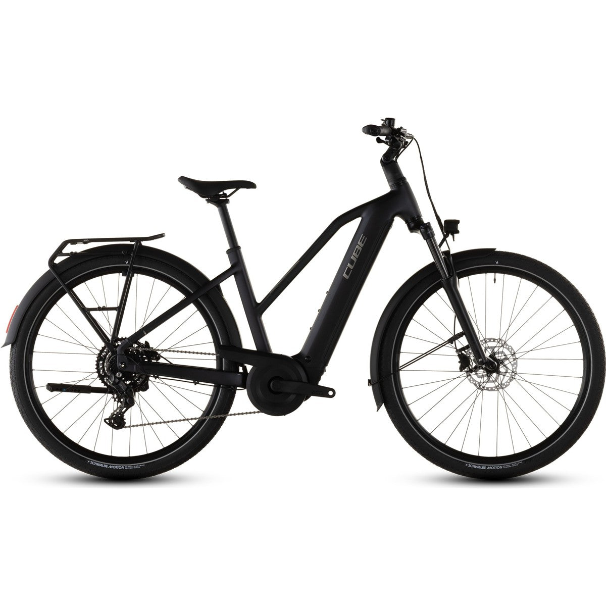 Hybridcykel el Cube Touring Hybrid ONE 600 Mid Coal/Chrome