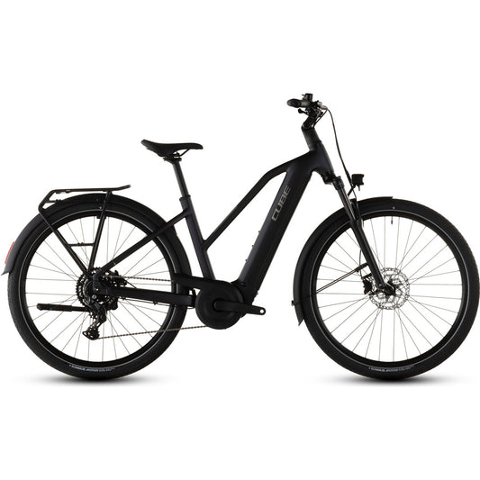 Hybridcykel el Cube Touring Hybrid ONE 600 Mid Coal/Chrome