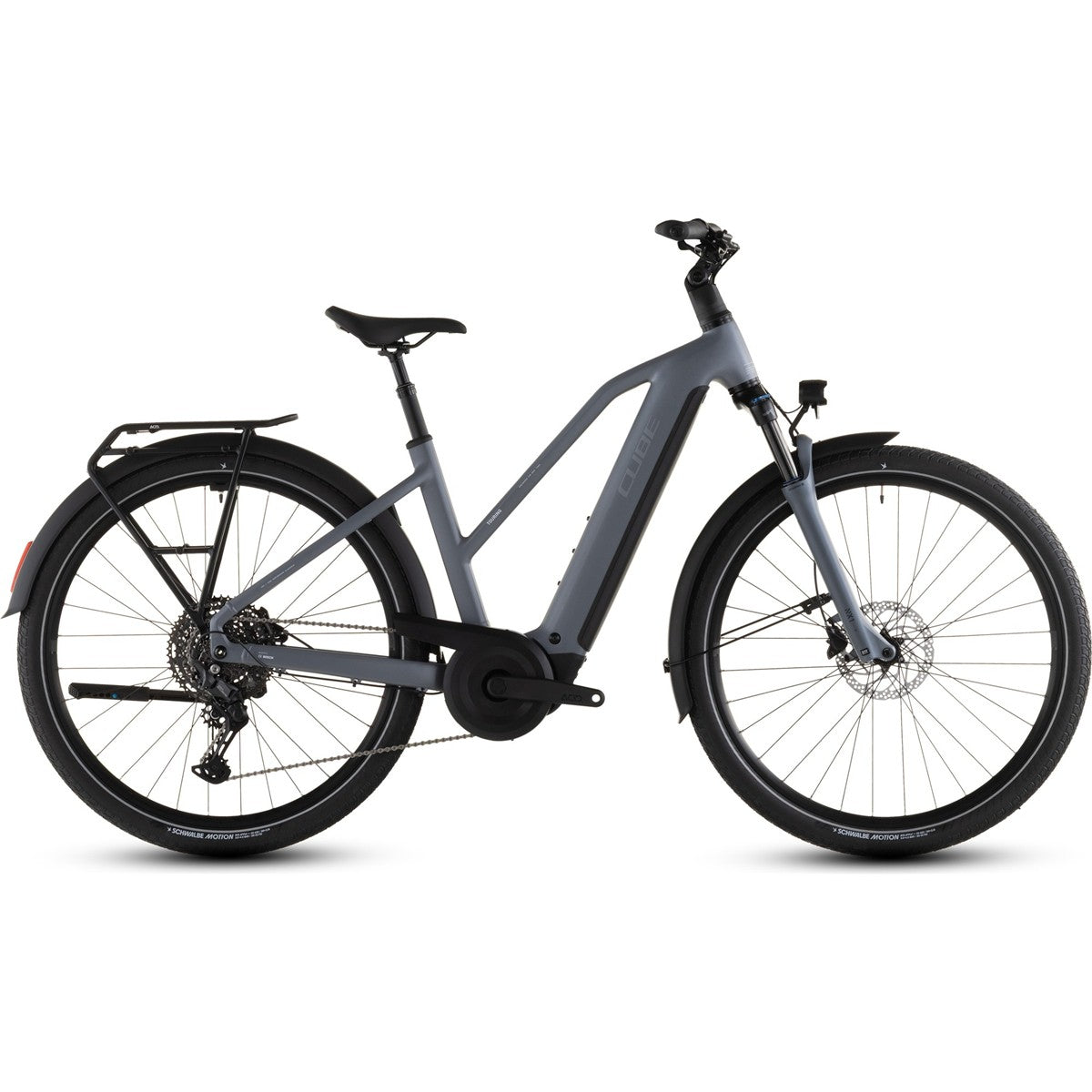 Hybridcykel el Cube Touring Hybrid Pro 800 Mid Pearlgrey/Grey