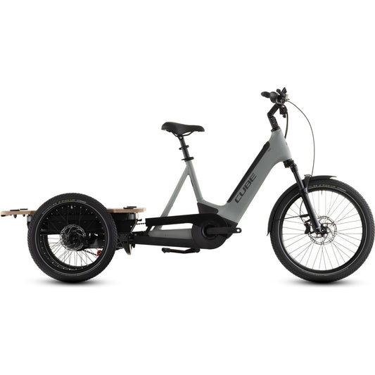 Lastcykel el Cube Trike Flatbed Hybrid 750 Swampgrey/Reflex ONESIZE