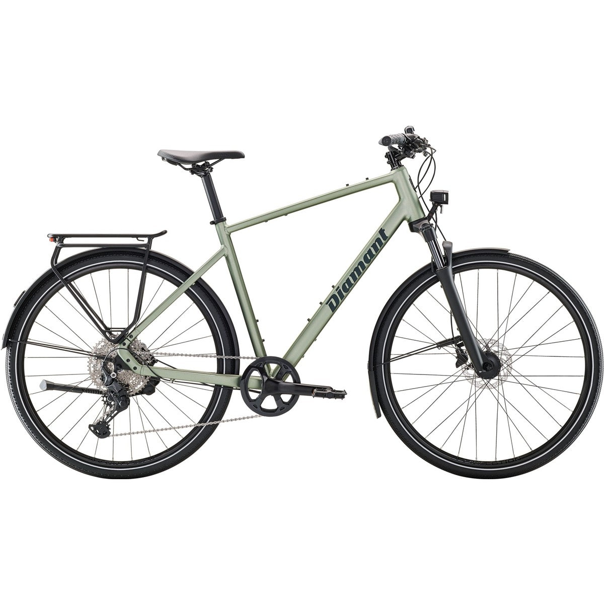 Hybridcykel Diamant Mahon Trip Plus Stepover Heugrün