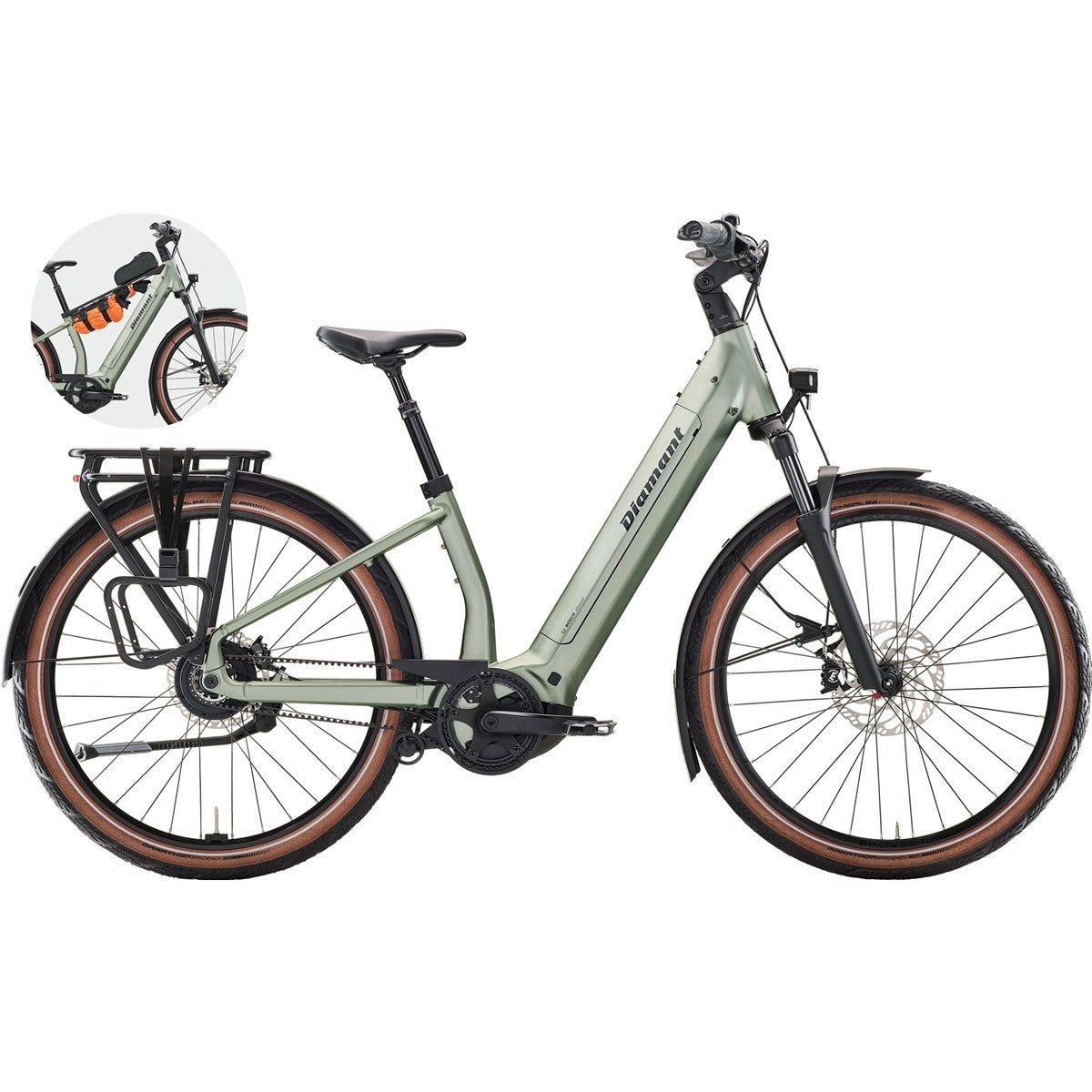 Elcykel Diamant Suvea Style 800Wh Heugrün