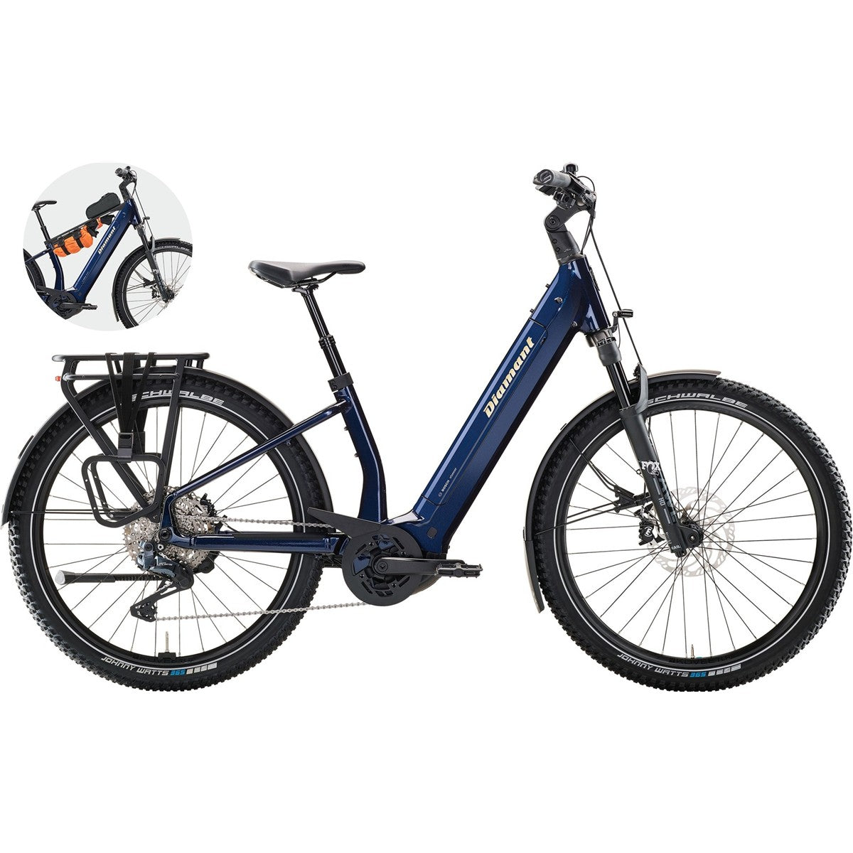 Elcykel Diamant Suvea Trip Pro 600Wh Mitternachtsblau