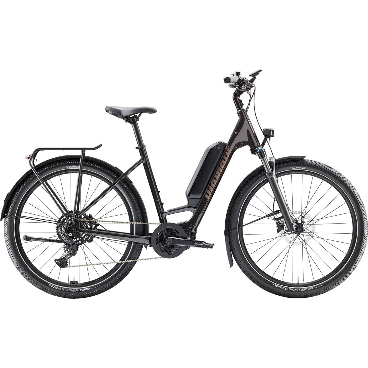 Elcykel Diamant Zing Trip Core Lowstep 545Wh Samtschwarz Metallic