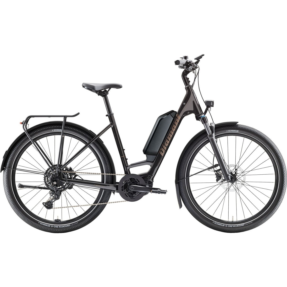 Elcykel Diamant Zing Trip Core Lowstep 725Wh Samtschwarz Metallic