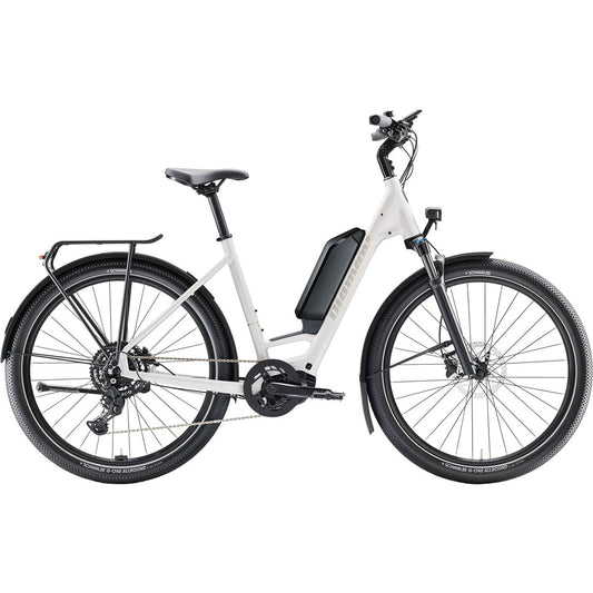 Elcykel Diamant Zing Trip Core Lowstep 800Wh Baumwollweiss Metallic