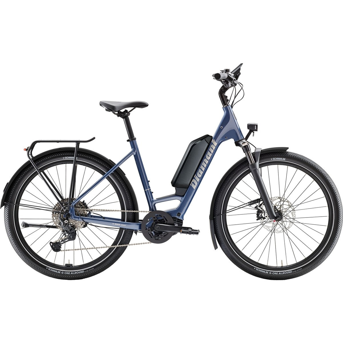 Elcykel Diamant Zing Trip Plus Lowstep 725Wh Vergissmeinnichtblau Metallic