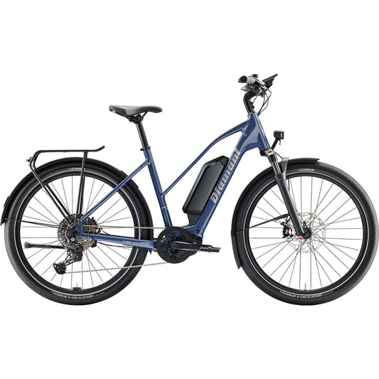 Elcykel Diamant Zing Trip Plus Midstep 800Wh Vergissmeinnichtblau Metallic