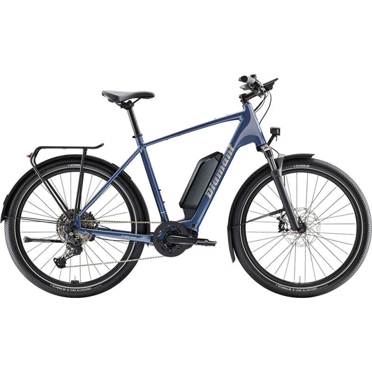Elcykel Diamant Zing Trip Plus Stepover 800Wh Vergissmeinnichtblau Metallic