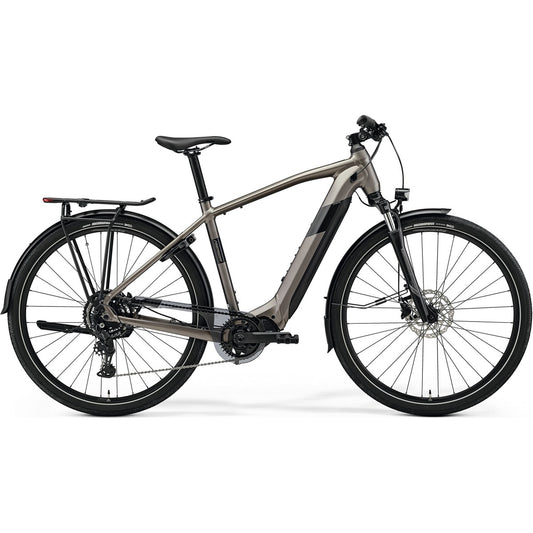 Hybridcykel el Merida eSpresso 400 EQ Silk Warm Slate Grey/Black