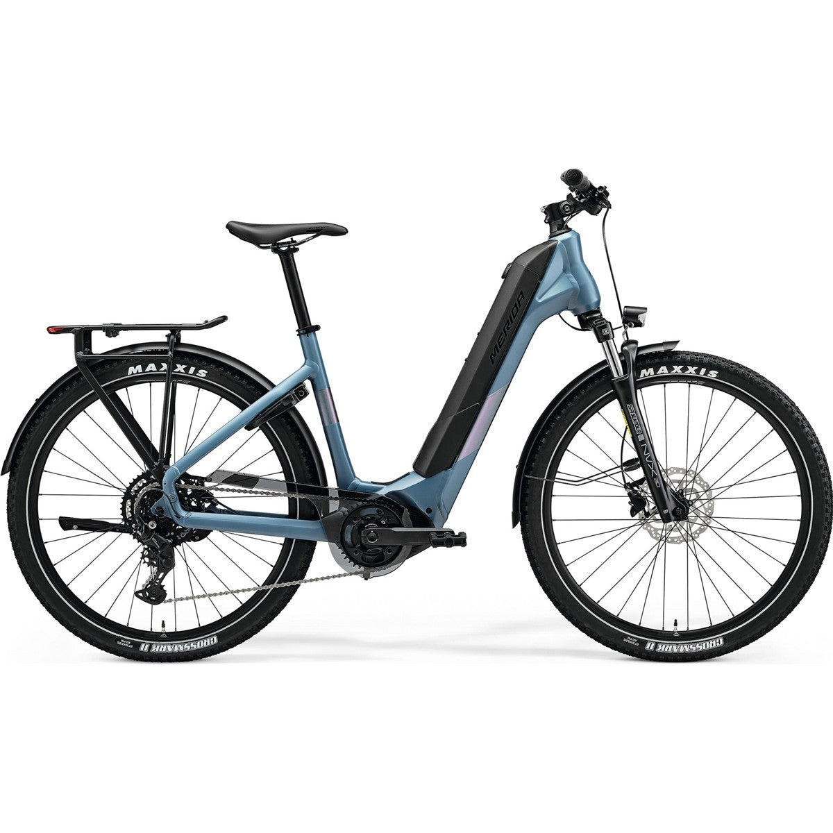 Hybridcykel el Merida eSpresso CC 400 EQ Silk Dove Blue/Blue