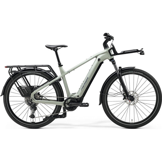 Hybridcykel el Merida eFloat HD 500 EQ Early Moss Grey/Blue