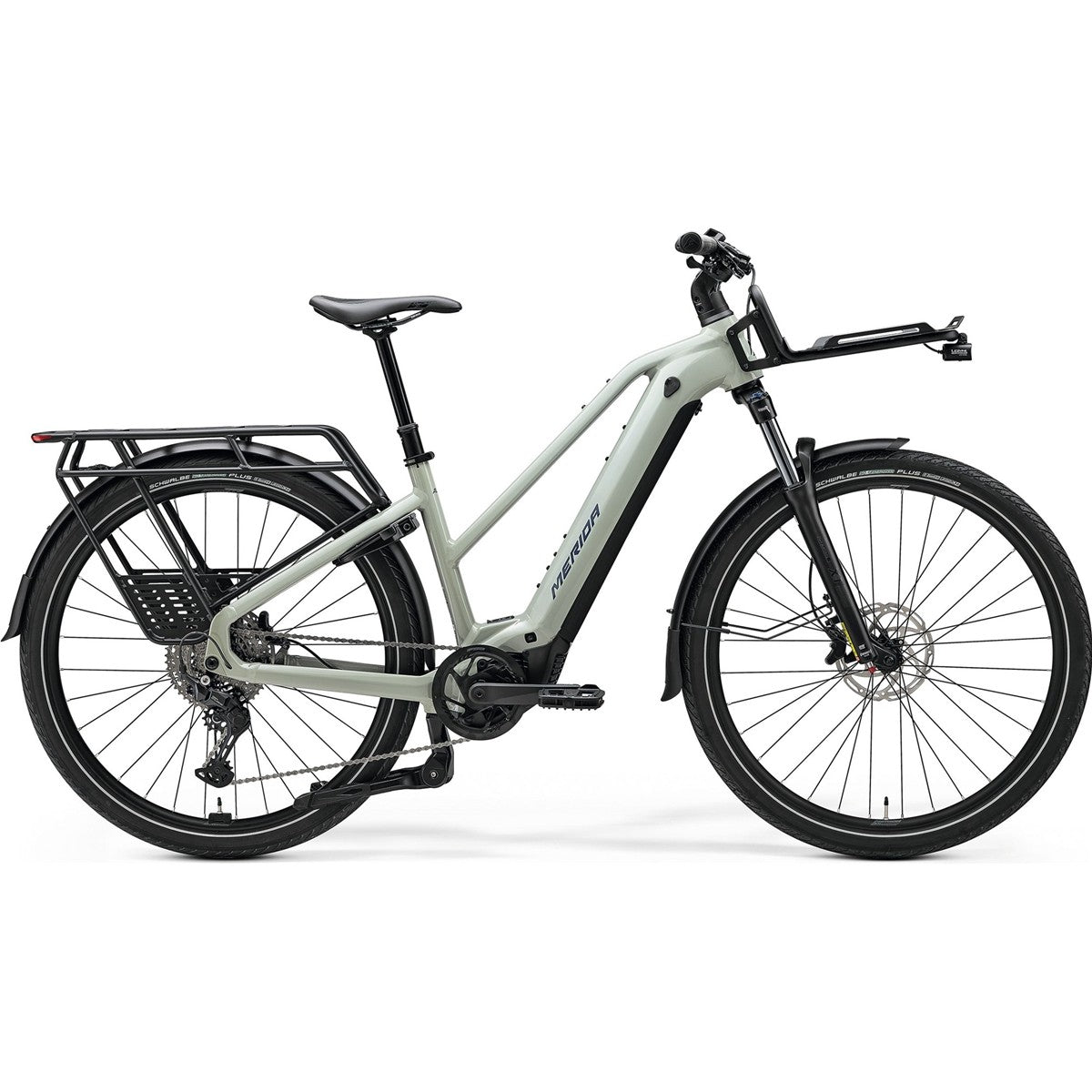 Hybridcykel el Merida eFloat HD L 500 EQ Early Moss Grey/Blue