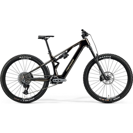 El MTB Merida eOne-Sixty SL 8000 Guarded Gold/Cream