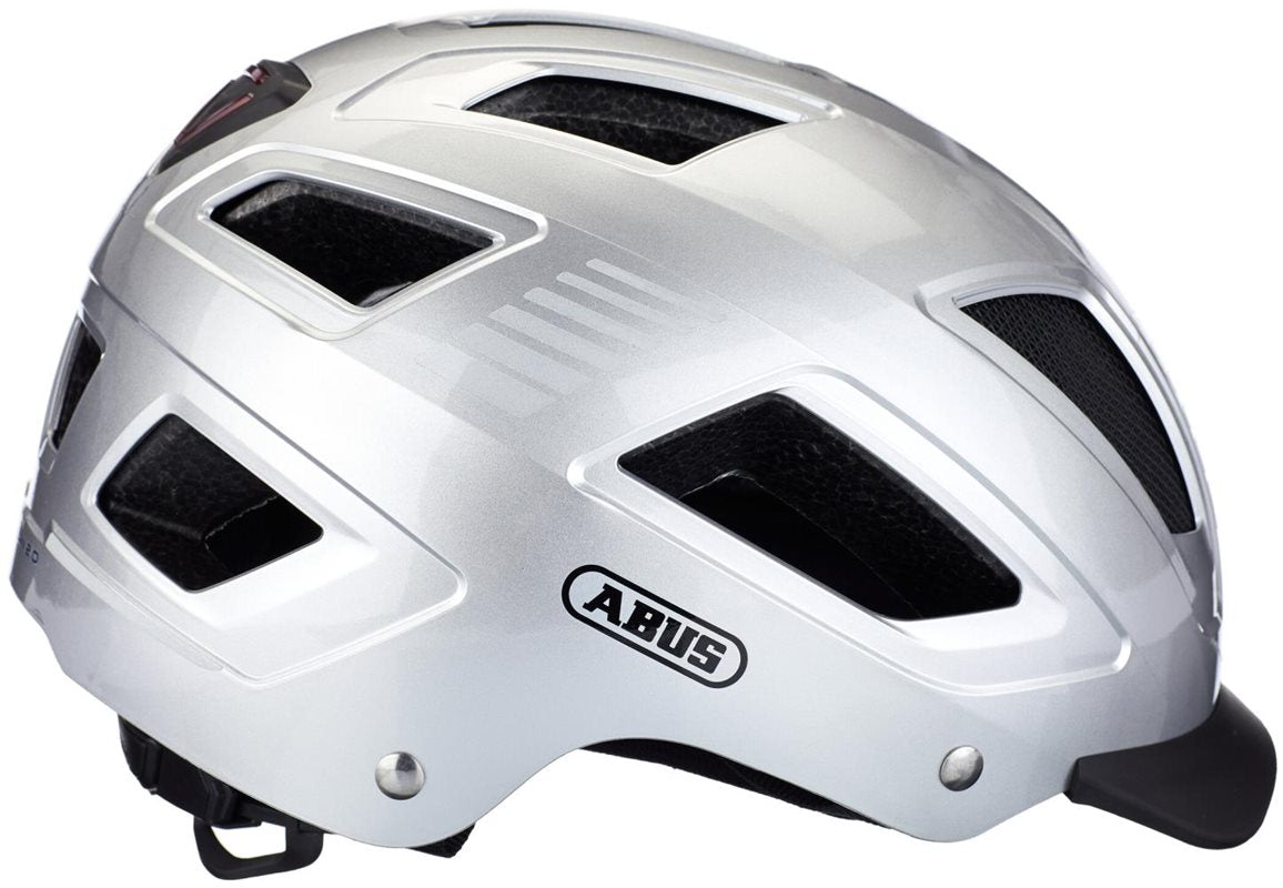 Abus Cykelhjälm Hyban 2.0 Signal Silver