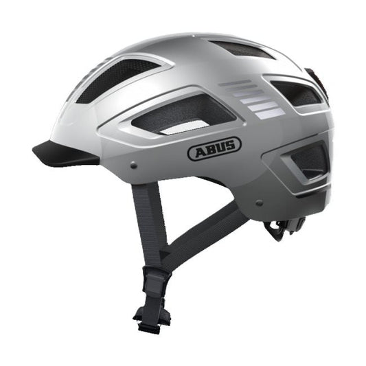 Abus Cykelhjälm Hyban 2.0 Signal Silver