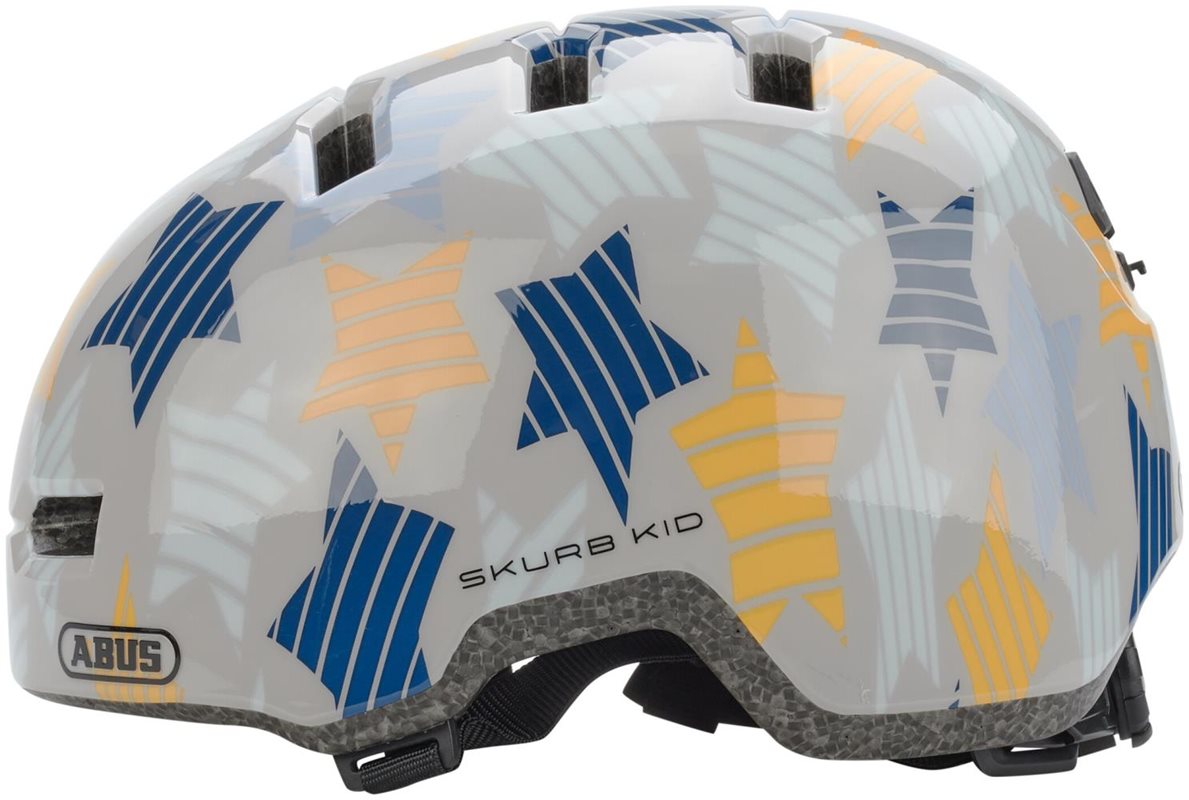 Abus Cykelhjälm Skurb Kid Grey Stars