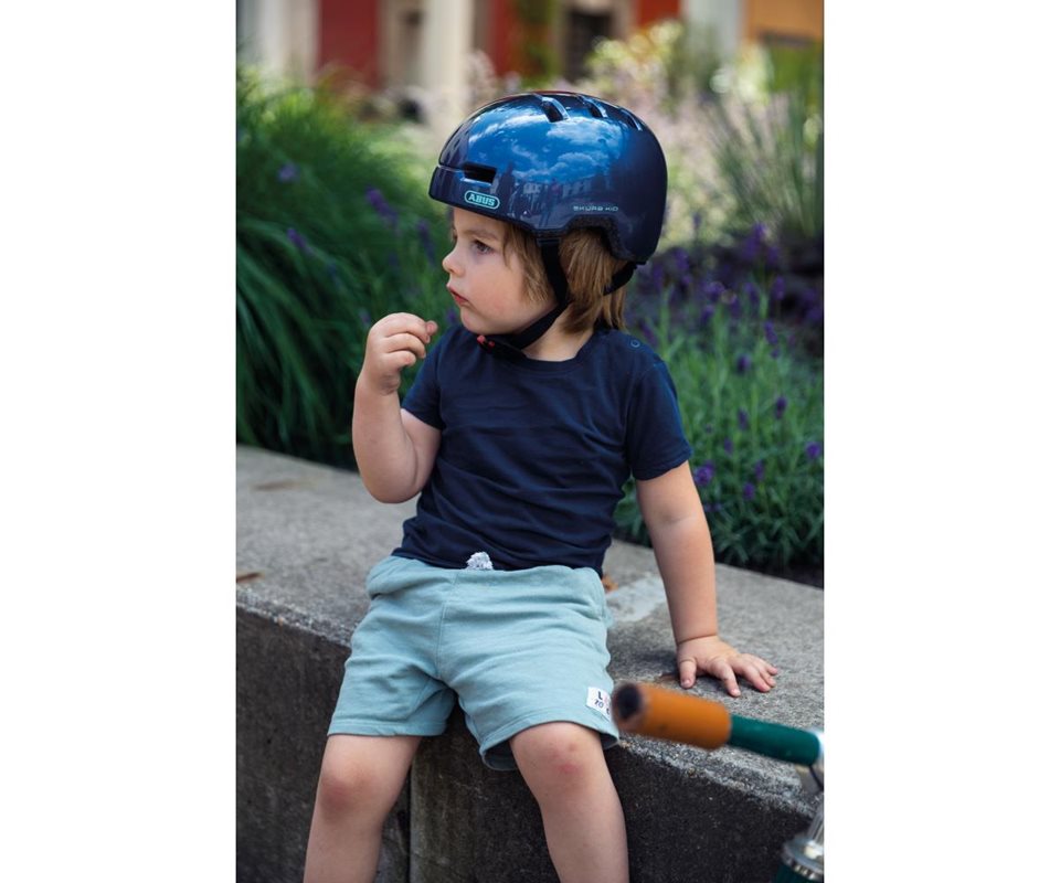 Abus Cykelhjälm Skurb Kid Shiny Black