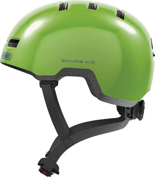 Abus Cykelhjälm Skurb Kid Shiny Green