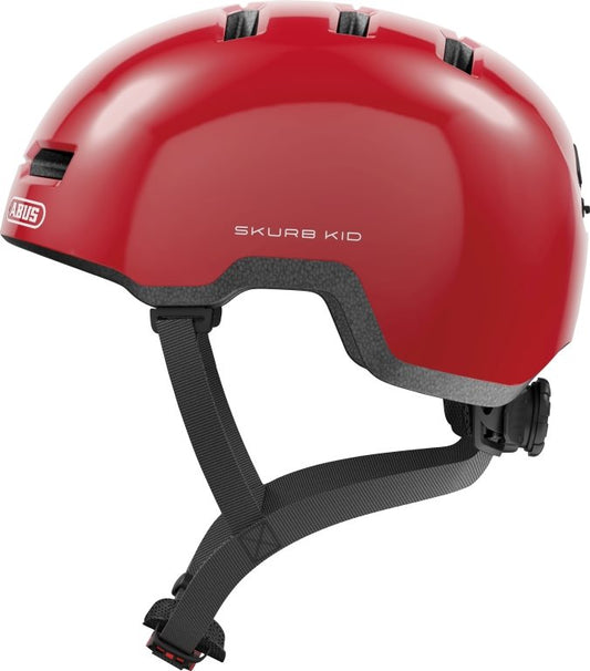 Abus Cykelhjälm Skurb Kid Shiny Red