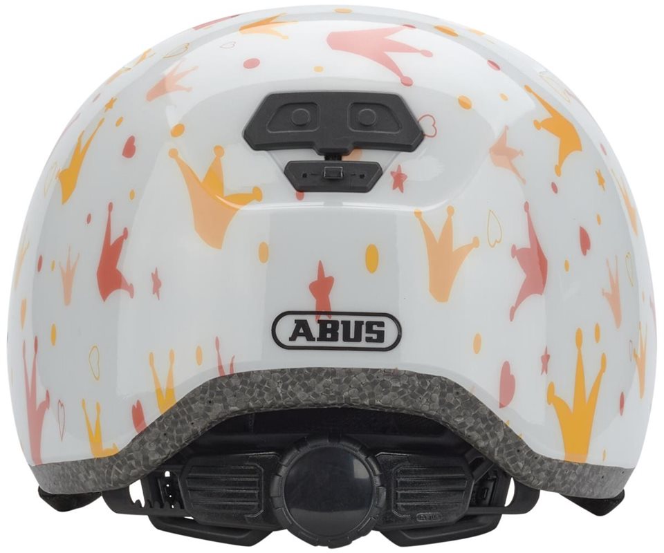 Abus Cykelhjälm Skurb Kid White Crowns