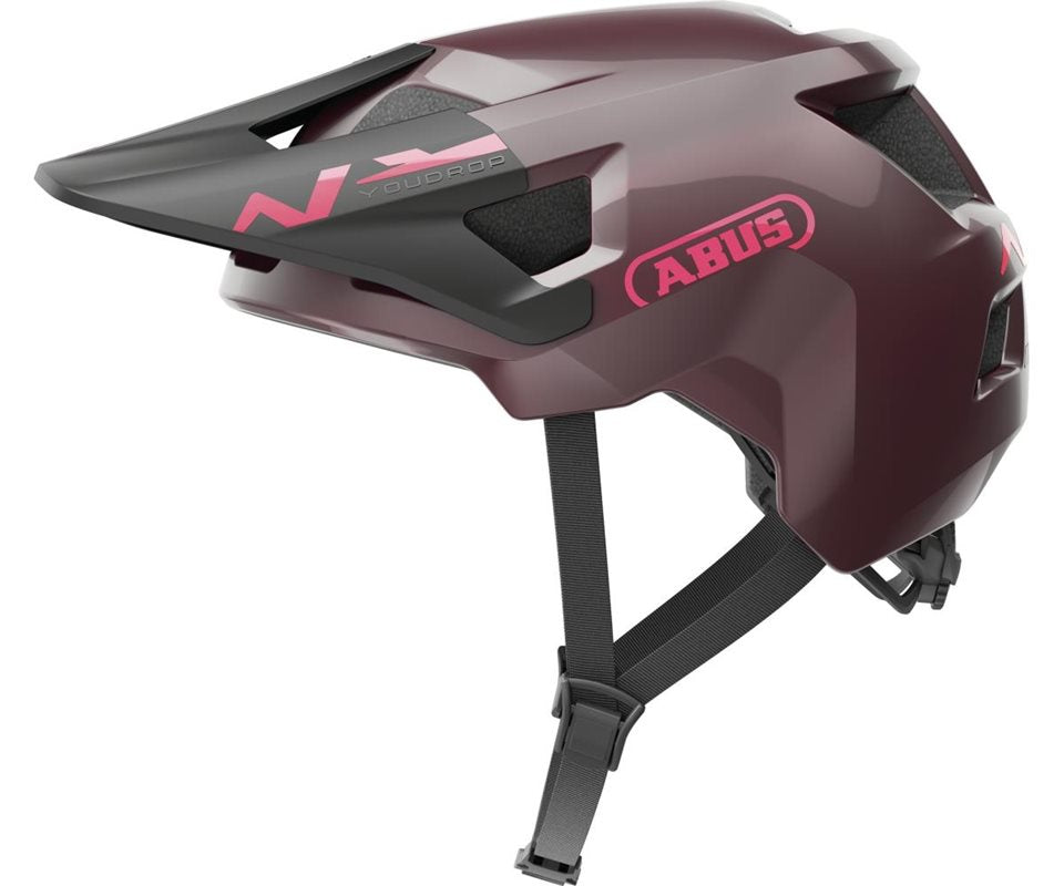 Abus Cykelhjälm Youdrop Wildberry Red